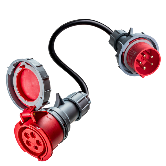 32A 5-pole commando to 16A 5-pole commando Adapter