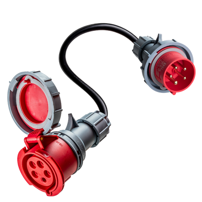 16A 5-pole to 32A 5-pole commando adapter