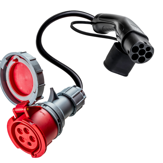32A 5-pole commando to Type 2 Adapter