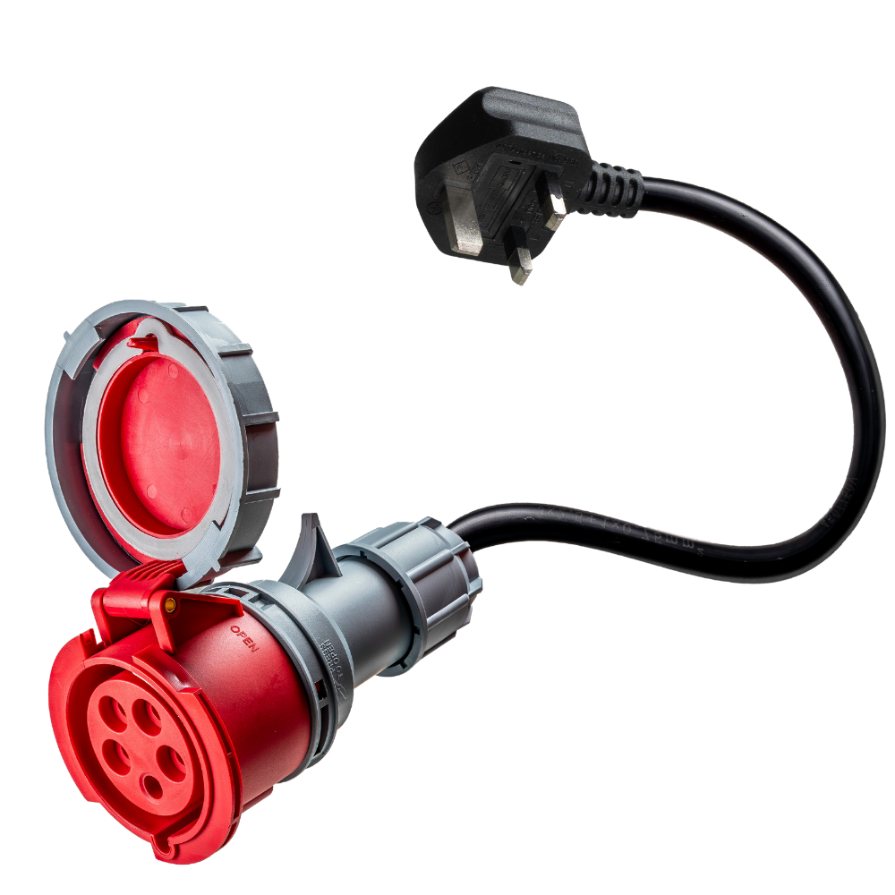 32A 5-pole commando to Type G for UK Adapter