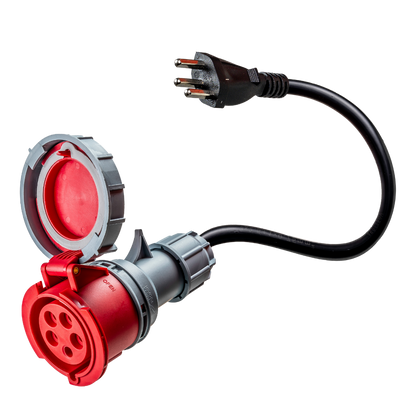 32A 5-pole commando to Type J Adapter for Switzerland