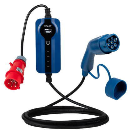 Voldt® Portable EV charger commando plug | 3 phase | 8A - 16A | 11kW