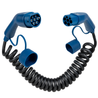 Type 2 | 1 phase | 16A | 3,7kW | coiled charging cable