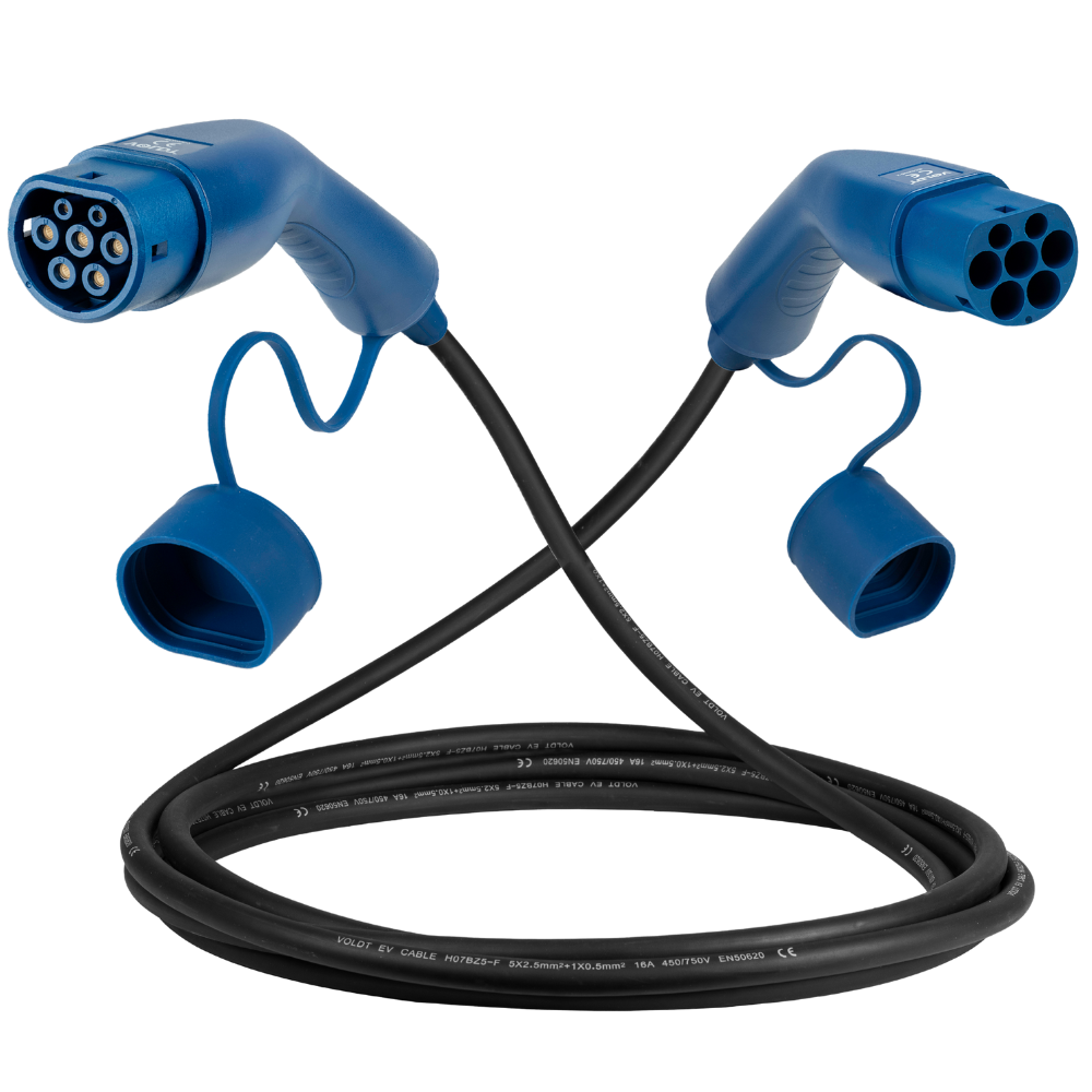 Type 2 | mode 3 | 16A | 11kW charging cable