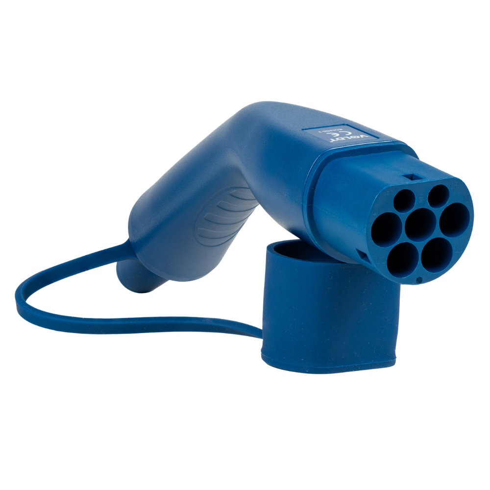 Type 2 | 1 phase | 32a | 7.4kW | coiled charging cable