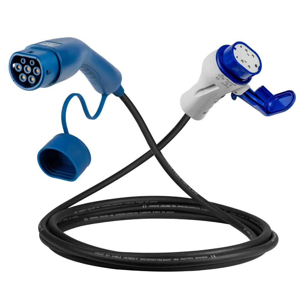 Type 2 - Type 3 | mode 3 | 16A | 11kW charging cable