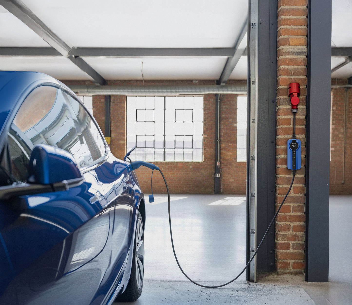 Voldt® Portable EV charger commando plug | 3 phase | 8A - 32A | 22kW